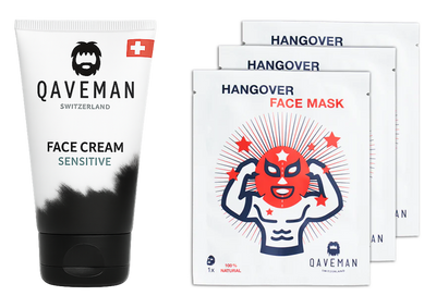 May Day Sale: Face Cream Sensitive + 3 Anti-Hangover Face Mask for free